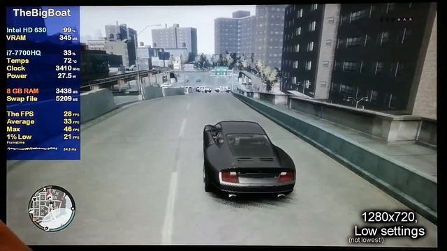 Grand Theft Auto IV (the worst PC port) with NO GPU || Intel HD Graphics 630, 8 GB RAM, No SSD смотреть онлайн