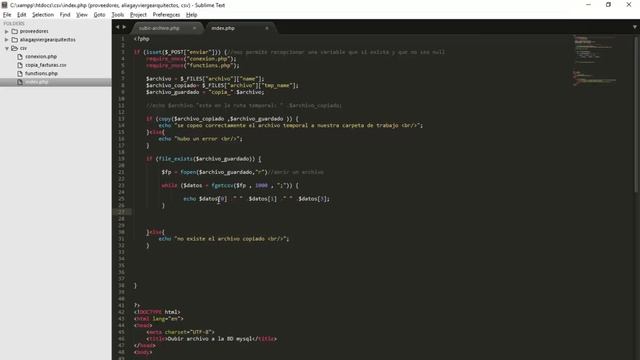 Subir archivos Excel .csv a MYSQL con PHP 7 - cargando datos a mysql Parte 2/2 смотреть онлайн