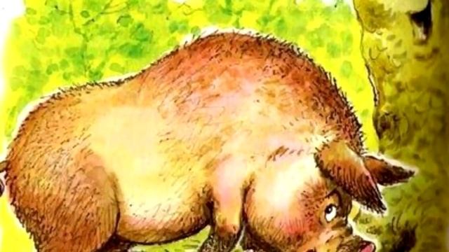 Иван Крылов — Свинья под дубом (Басня) смотреть онлайн