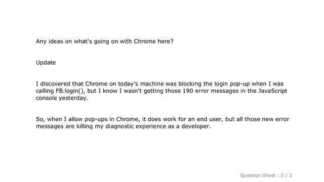 JavaScript : Facebook gives "Unsafe JavaScript attempt to access frame with URL" error in Chrome смотреть онлайн