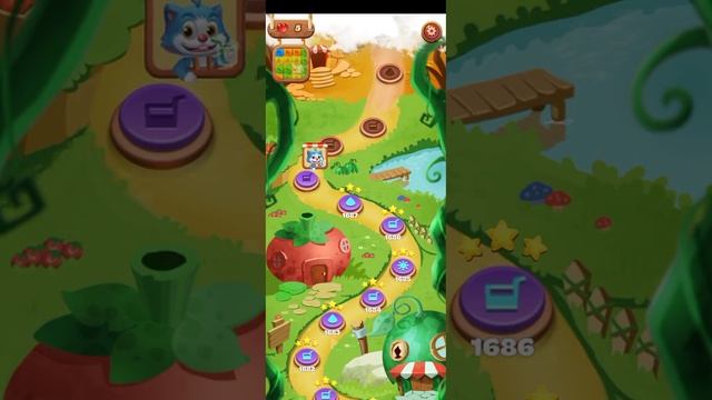 Shoot bubble fruit splash, level 1674-1700, fun fruit bubble game смотреть онлайн