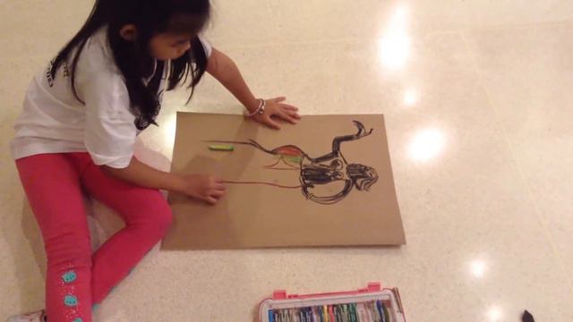 Young 8 year old artist Paintfa Chan / Drawing model sculpture смотреть онлайн