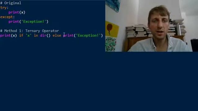 Python One Line Exception Handling смотреть онлайн