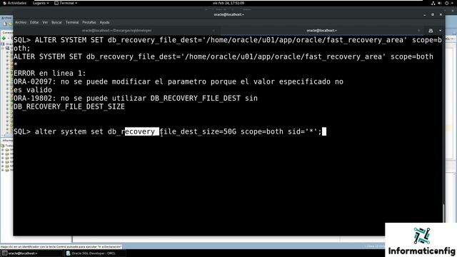 Oracle Base de Datos 21c desde cero para principiantes | ARCHIVELOG FAST_RECOVERY_AREA (video 53) смотреть онлайн