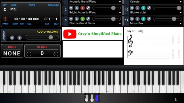 I WANT TO GO TO ZION Piano Instrumental Tutorial in F# / Gb смотреть онлайн