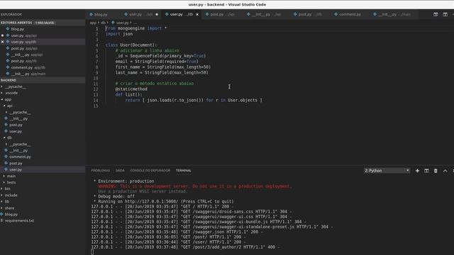 Backend com Python: API REST - parte 3 de 3 смотреть онлайн