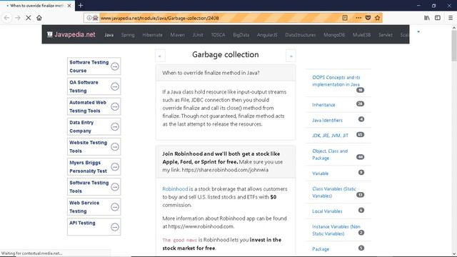 When to override finalize method in Java?
| javapedia.net смотреть онлайн