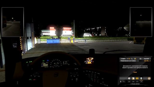 Euro Truck Simulator 2 Volvo лесовоз двойная сцепка B ремонт и обзор грузувика и прицепа смотреть онлайн
