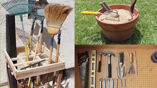 Как ХРАНИТЬ САДОВЫЙ ИНВЕНТАРЬ. Идеи смотреть онлайн