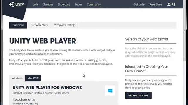 How to Install the Unity Web Player смотреть онлайн