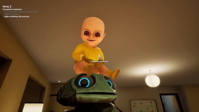 10 ЛЫСЫХ В ДУХОВКЕ ?! ПОЛ ЭТО ЛАВА ? ИГРА The Baby In Yellow