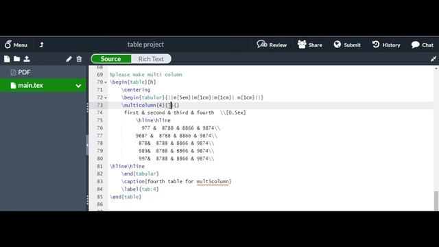 الجداول في الليتكس | التدريب الرابع في برنامج ShareLatex & Overleaf | Tables in Latex смотреть онлайн
