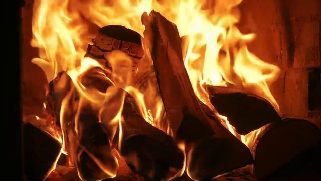 Fireplace Ambience For Stress Relief - 4K Video - No Music смотреть онлайн
