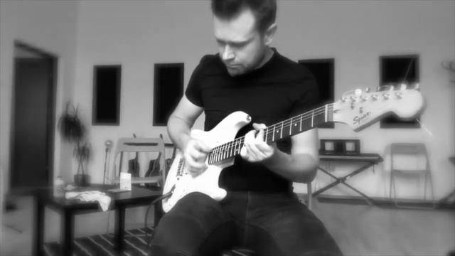 SHORT Squier Bullet HSS Roland Cube 30 heavy strat tone! смотреть онлайн