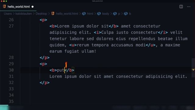 Bold, Italics and Underline in HTML || Tutorial 38 || @UPx Courses смотреть онлайн