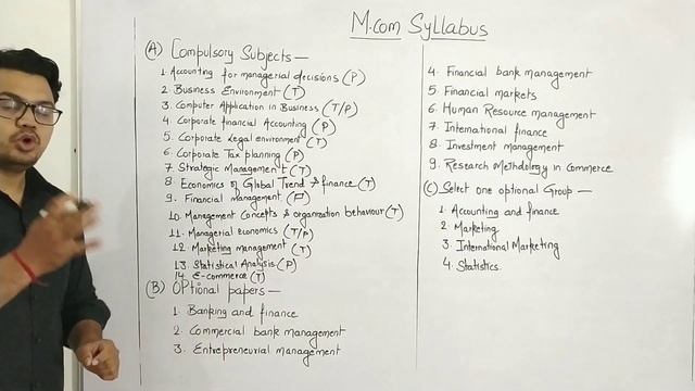 M.com Complete Syllabus of 1st Year & 2nd Year || M.com Course Details in Hindi || смотреть онлайн