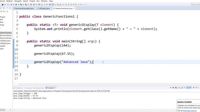 Generic Functions Java смотреть онлайн