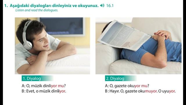 Learn Turkish Elementary Lesson 15 - 16, Present Continuous Tense, Şimdiki Zaman смотреть онлайн