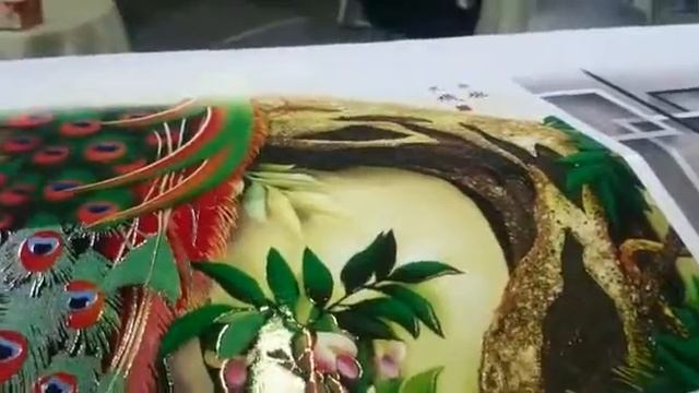 Фотографическое качество УФ печати на рулонном принтере Keundo. Печать на холсте, баннере смотреть онлайн