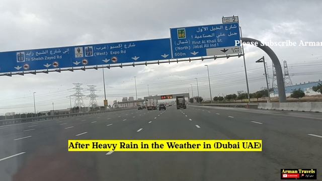 uae weather _ Dubai Jebel Ali Free Zone Scene after heavy rain _ दुबई जेबेल फ ् री जोन में बारिश смотреть онлайн