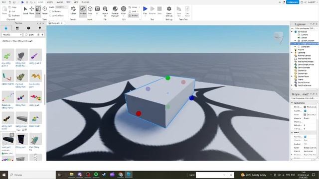 КАК СДЕЛАТЬ ПАРТ В ROBLOX STUDIO? смотреть онлайн