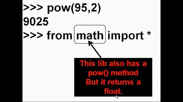 Python built-in vs imported methods with same name смотреть онлайн