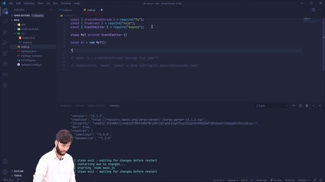 10. RXJS - The fromEvent operator | On/Off based event pattern | Part 2 | (Hindi) смотреть онлайн