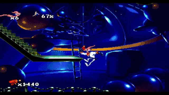 Прохождение игры : Earthworm Jim . SEGA . Эмулятор gens. смотреть онлайн
