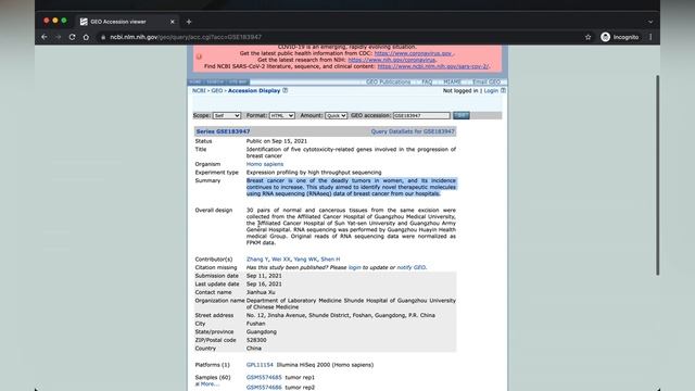 Bioinformatics 101 | How to download RNA-Seq data from NCBI GEO | Bioinformatics for beginners смотреть онлайн