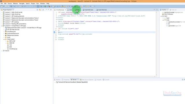 JSP Java server pages and servlet basics part 12 смотреть онлайн