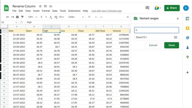 How to rename a column in Google Sheets смотреть онлайн