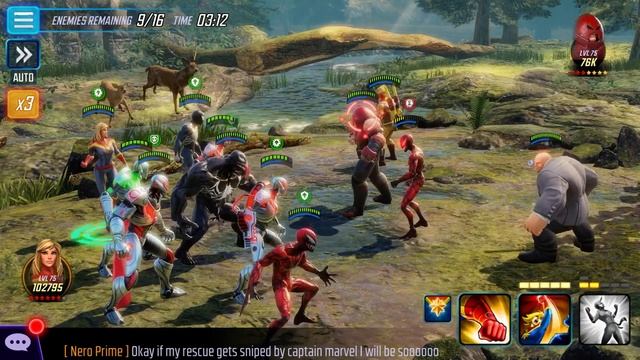 Marvel Strike Force Ultimus Raid VII Difficulty 1 Node 8 (C7) Symbiote team смотреть онлайн