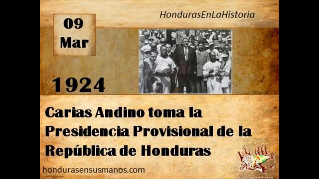 9 de marzo 1924 Carias Andino toma la Presidencia Provisional de la República de Honduras смотреть онлайн