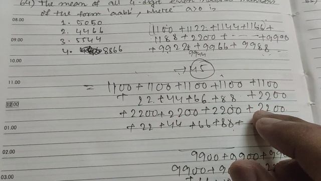 64. The mean of all 4 digit even numbers of the form aabb, where a more than 0 || Apti Master смотреть онлайн