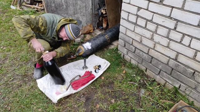 Перекачка углекислоты СО2 в малый баллон с большого.Переходник для заправки баллонов.#ЗаправкаСО2 смотреть онлайн