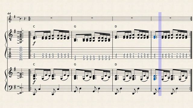 Miss You Love arrangement sheet music (violin, piano and guitar) смотреть онлайн