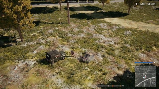 PUBG slow mo drive by with DP28 смотреть онлайн