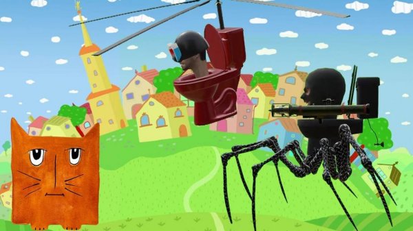 Мульт Новости в Котополисе замечены монстры из скибиди туалет