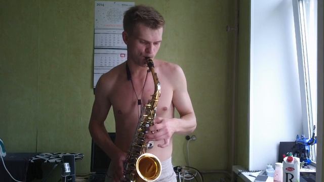 Кусок песни Гагарин (Ундервуд) на саксе смотреть онлайн