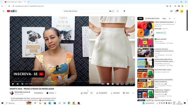 BLUSA DECOTE HALTER COM GOLA ALTA - PASSO A PASSO DA COSTURA смотреть онлайн