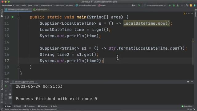 JAVA 8 LAMBDA SUPPLIER | WHY DO WE NEED SUPPLIER | FUNCTIONAL INTERFACE | JAVA CODE | InterviewDOT смотреть онлайн
