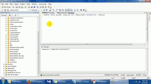SQL SERVER || DDL Membuat Table di SQL Server 2005 смотреть онлайн