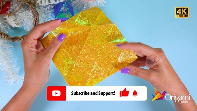 How To Make ORIGAMI CHRISTMAS BAUBLES ?| Paper Baubles смотреть онлайн