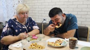 МУКБАНГ Ох какой у нас сегодня вкусный ужин.