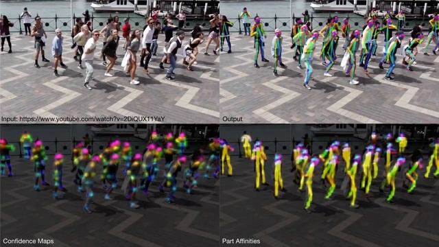 Realtime Multi-Person 2D Human Pose Estimation using Part Affinity Fields, CVPR 2017 Oral смотреть онлайн