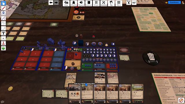 EUROPA UNIVERSALIS 4 настольная игра [Europa Universalis: The Price Of Power] Соло за Бранденбург #