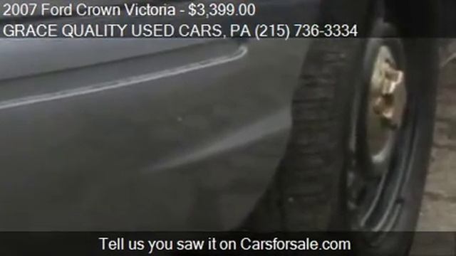 2007 Ford Crown Victoria Police Interceptor 4dr Sedan (3.55 смотреть онлайн
