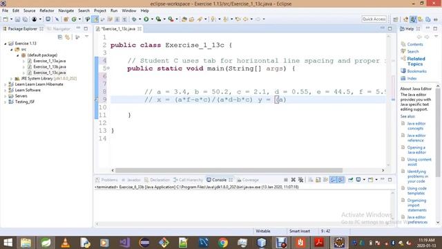Introduction To Java Programming Exercise 1 13c смотреть онлайн