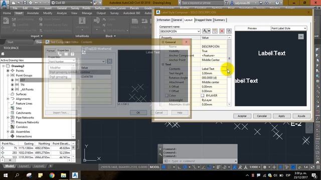 ESTILOS Y ETIQUETAS DE PUNTOS | CIVIL3D 2018 PUNTOS смотреть онлайн