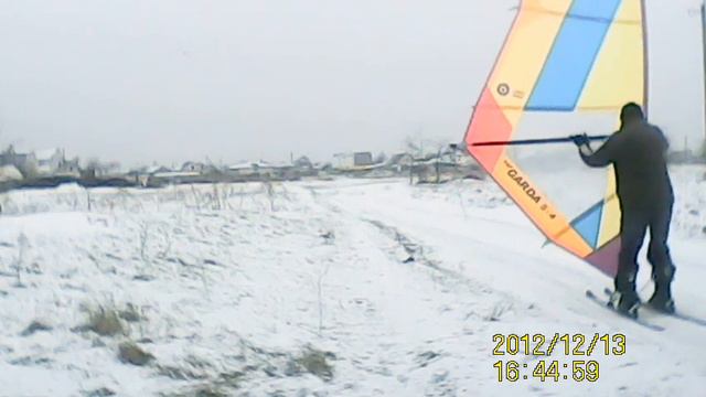 Лыжный серфинг.Первые пробы. Уехал. смотреть онлайн